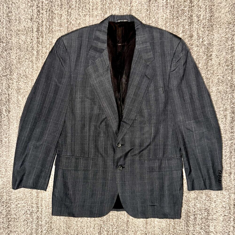 Dior | Blazer / Jacket | Vintage | Checked | Dark Gray | US Sz 46 (XL) $875